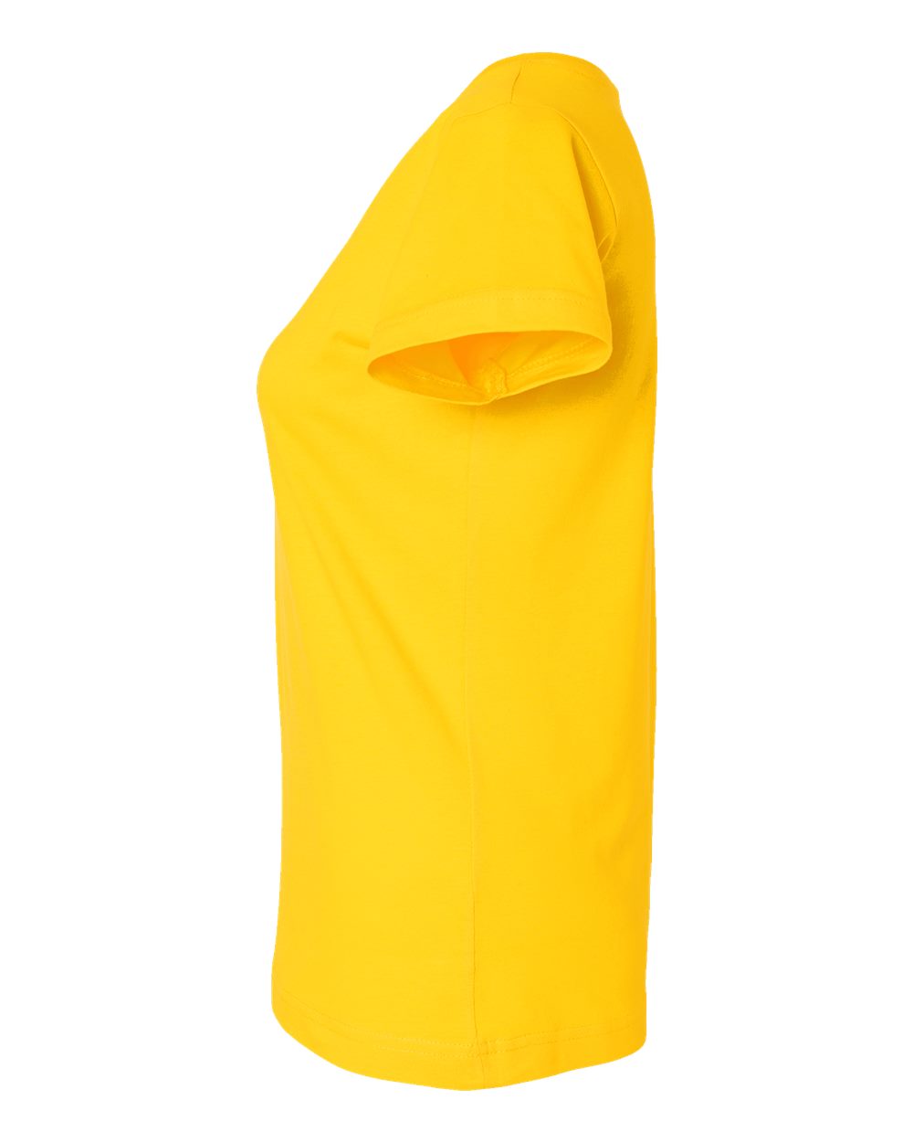 Women's Fine Jersey V-Neck Tee - DirectSide - B80738402 - Yellow
