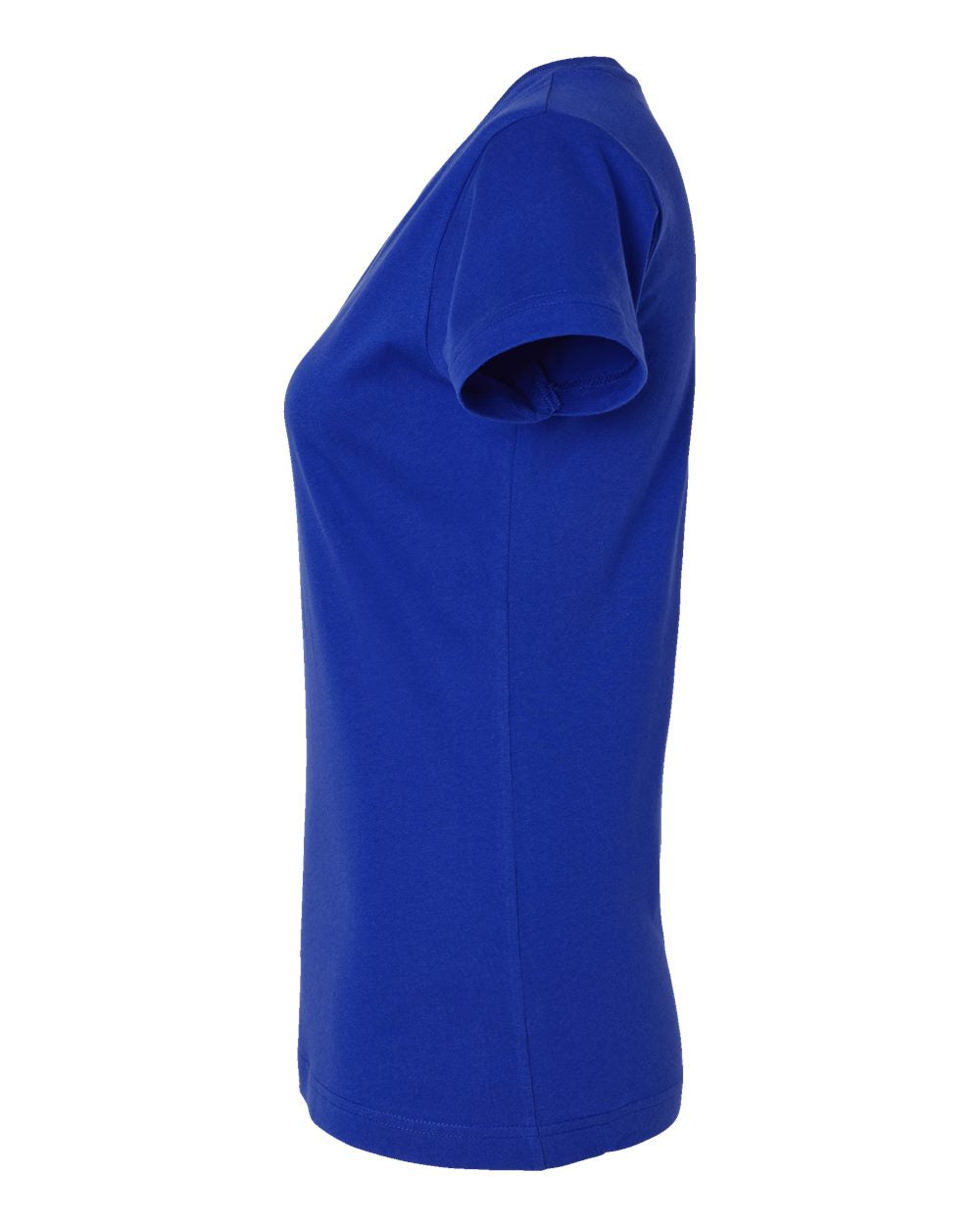 Women's Fine Jersey V-Neck Tee - DirectSide - B80738752 - Royal