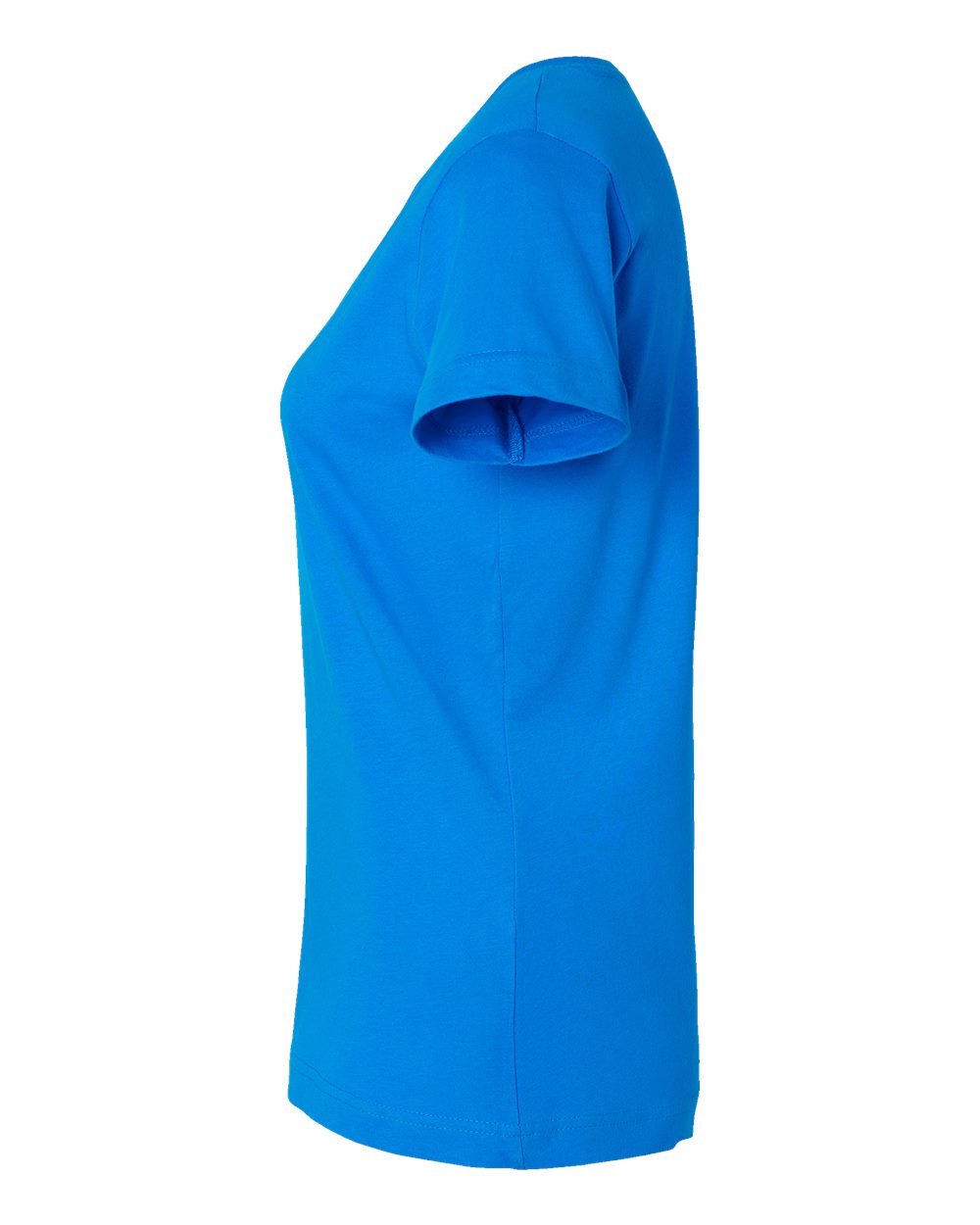 Women's Fine Jersey V-Neck Tee - DirectSide - B80738992 - Cobalt