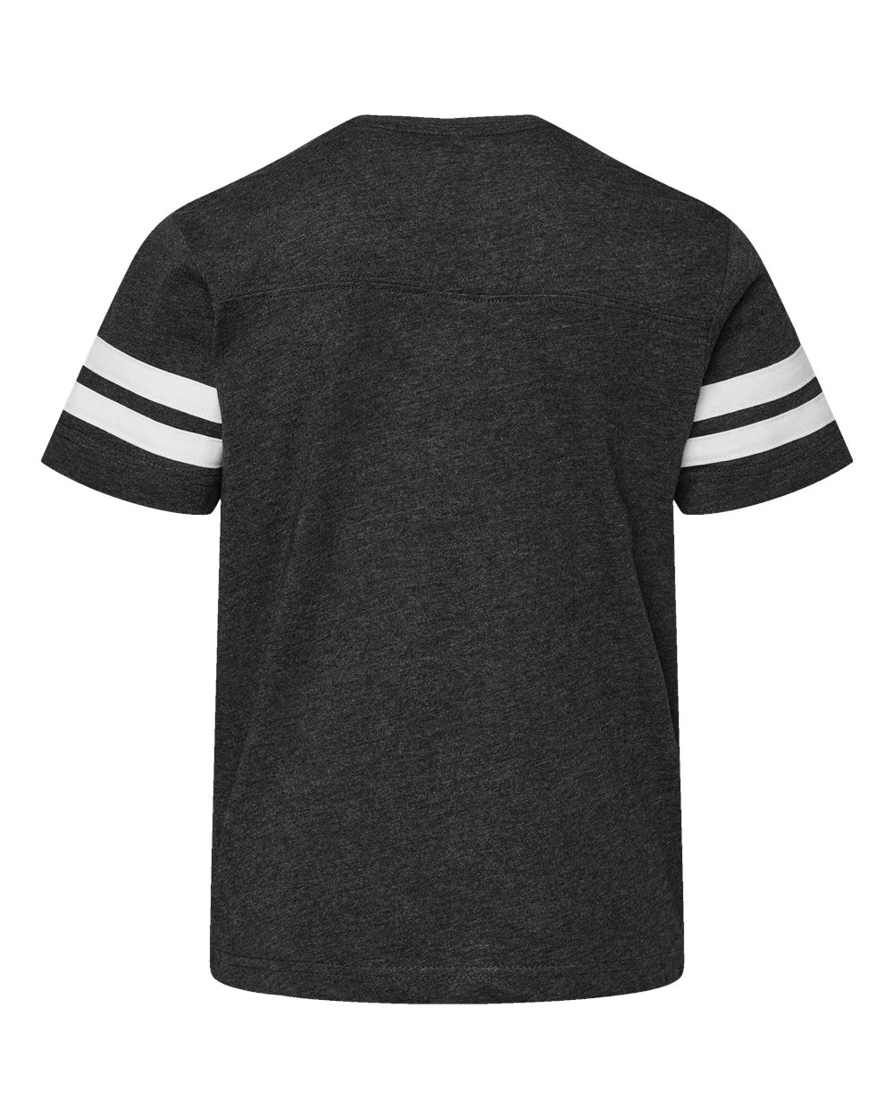 Youth Football Fine Jersey Tee - Back - B54038512 - Vintage Smoke/ White
