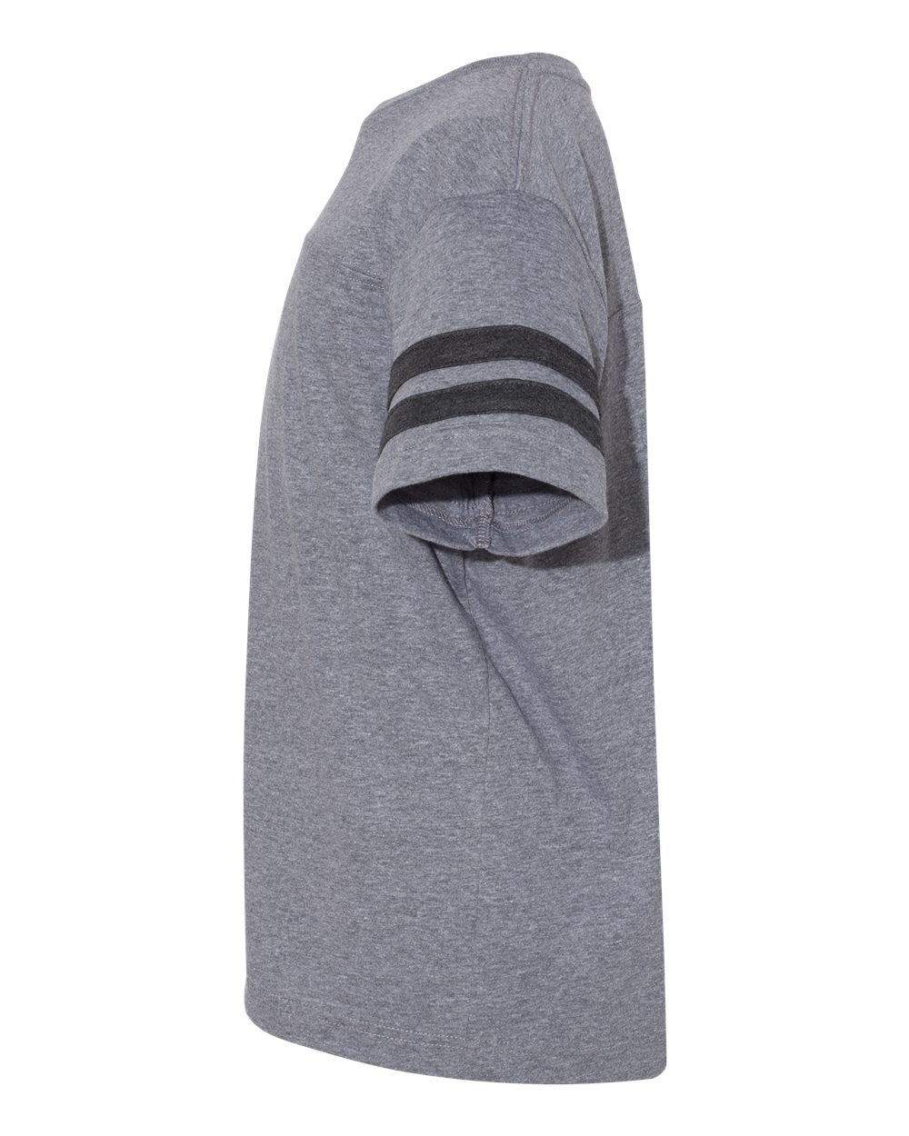 Youth Football Fine Jersey Tee - DirectSide - B54038122 - Granite Heather/ Vintage Smoke
