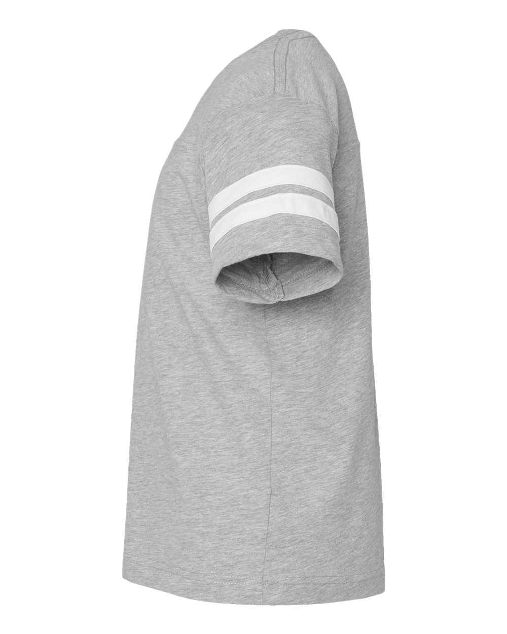 Youth Football Fine Jersey Tee - DirectSide - B54038582 - Vintage Heather/ White