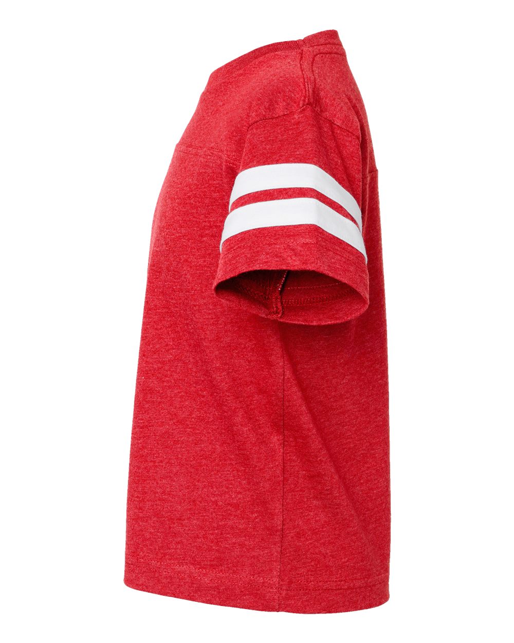 Youth Football Fine Jersey Tee - DirectSide - B54038702 - Vintage Red/ White