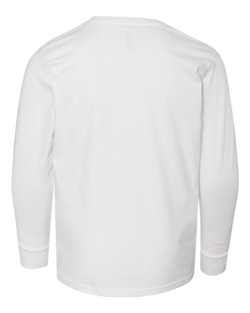 Youth Fine Jersey Long Sleeve Tee - Back - B31438002 - White