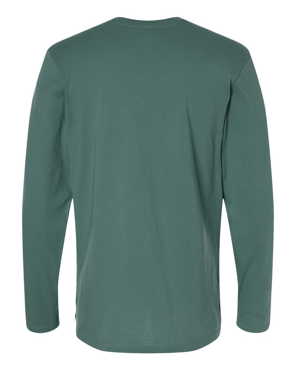 Men's Fine Jersey Long Sleeve Tee - Back - B96338163 - Basil