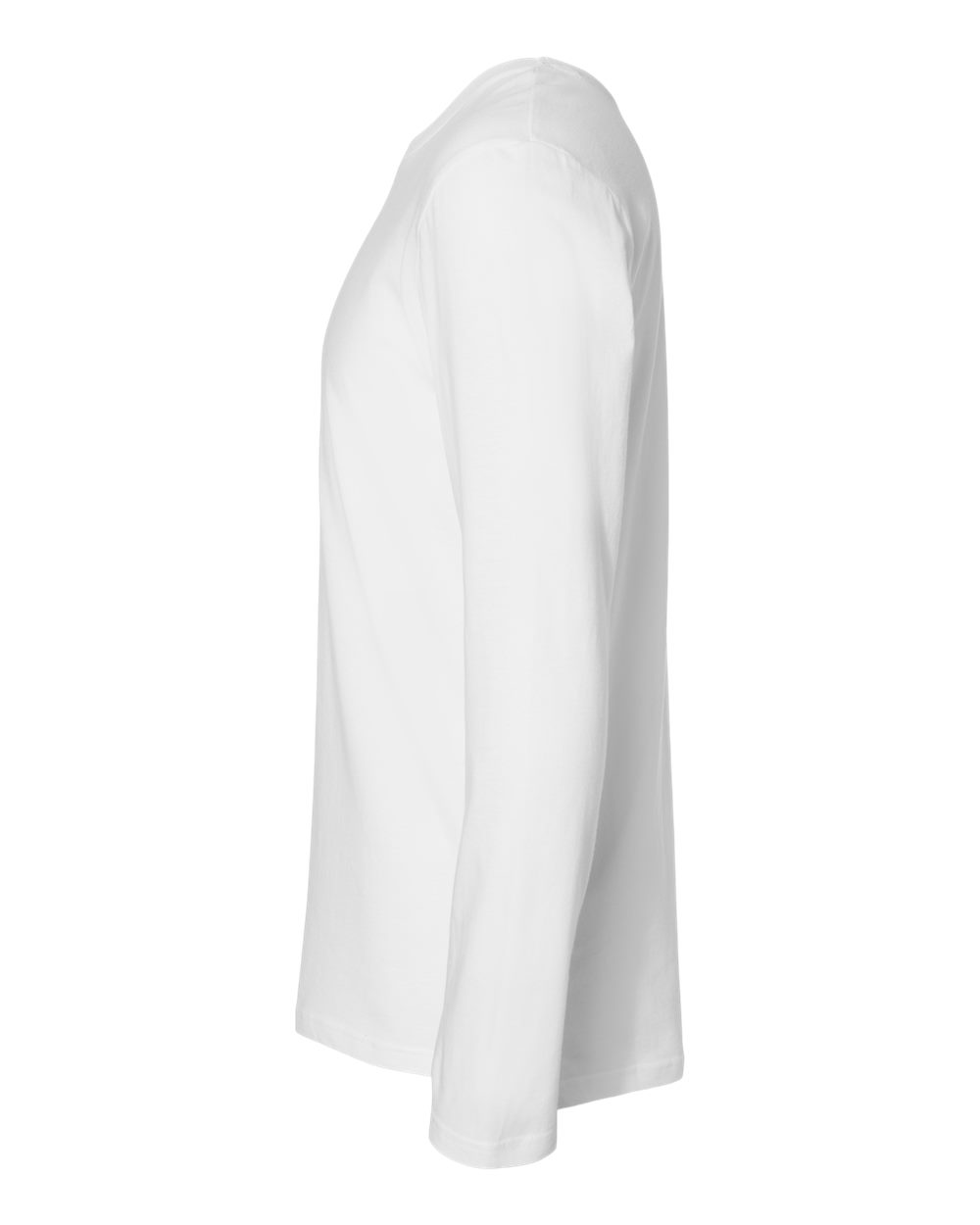 Men's Fine Jersey Long Sleeve Tee - DirectSide - B96338013 - White
