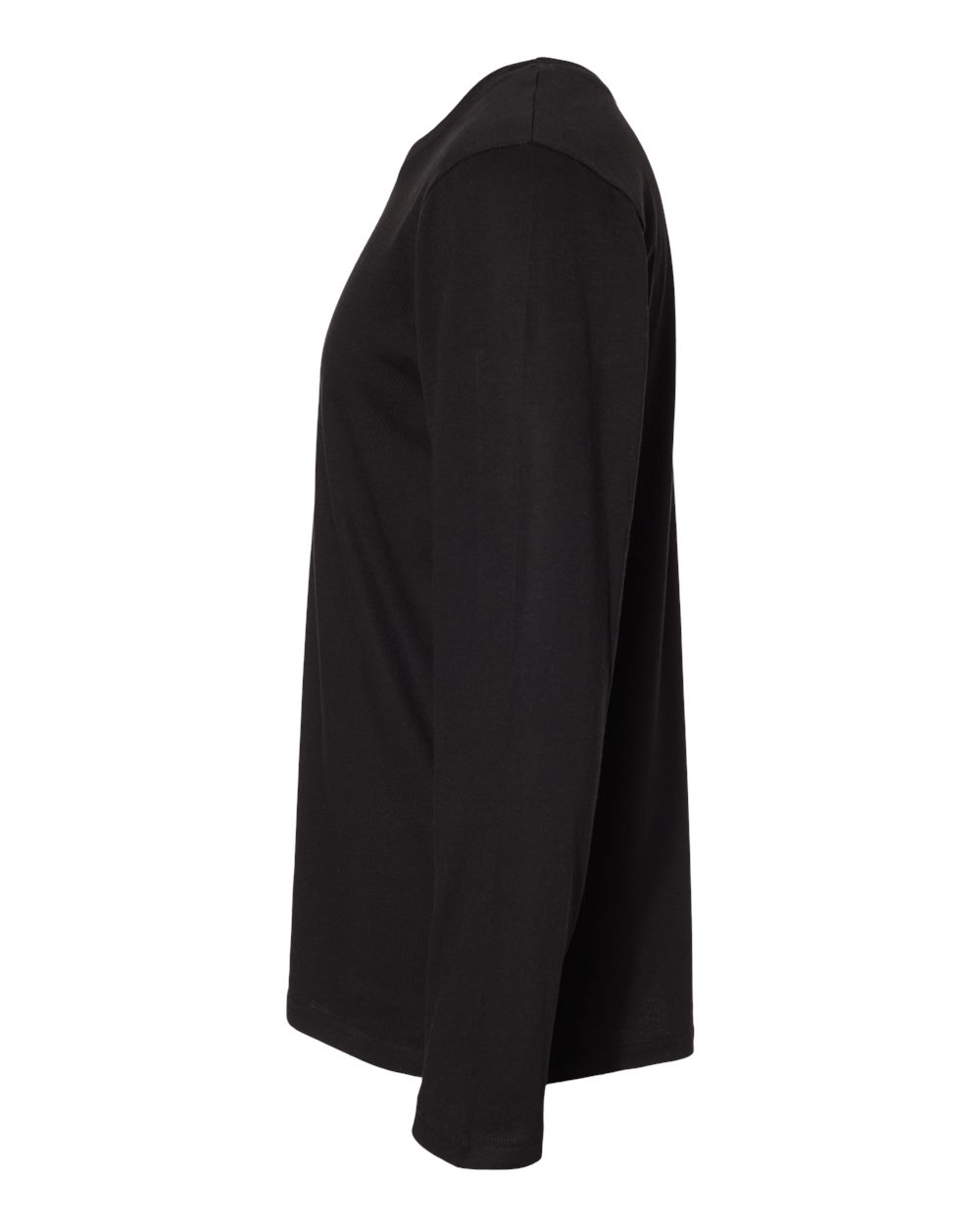 Men's Fine Jersey Long Sleeve Tee - DirectSide - B96338143 - Black