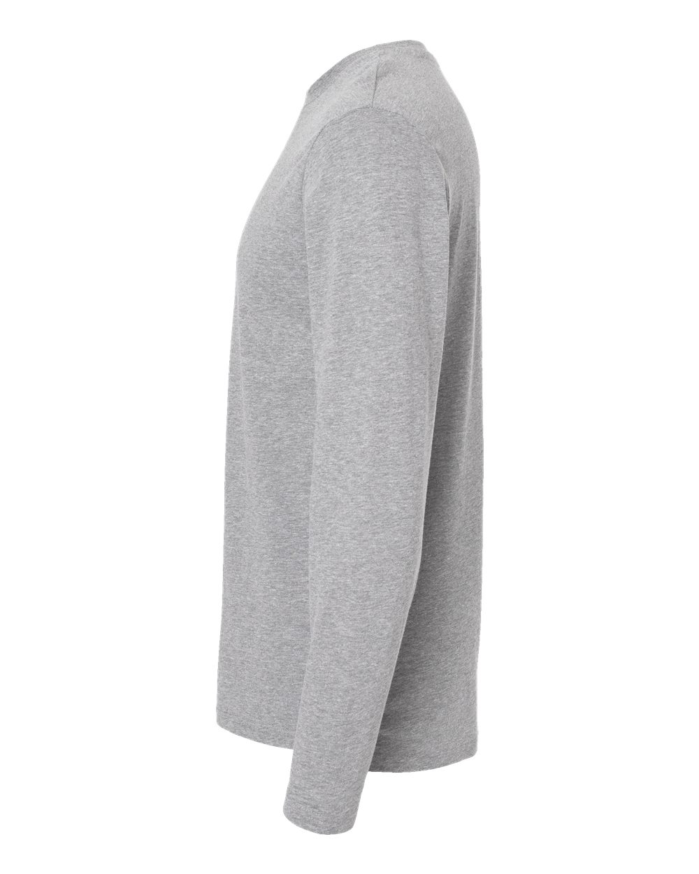 Men's Fine Jersey Long Sleeve Tee - DirectSide - B96338353 - Heather