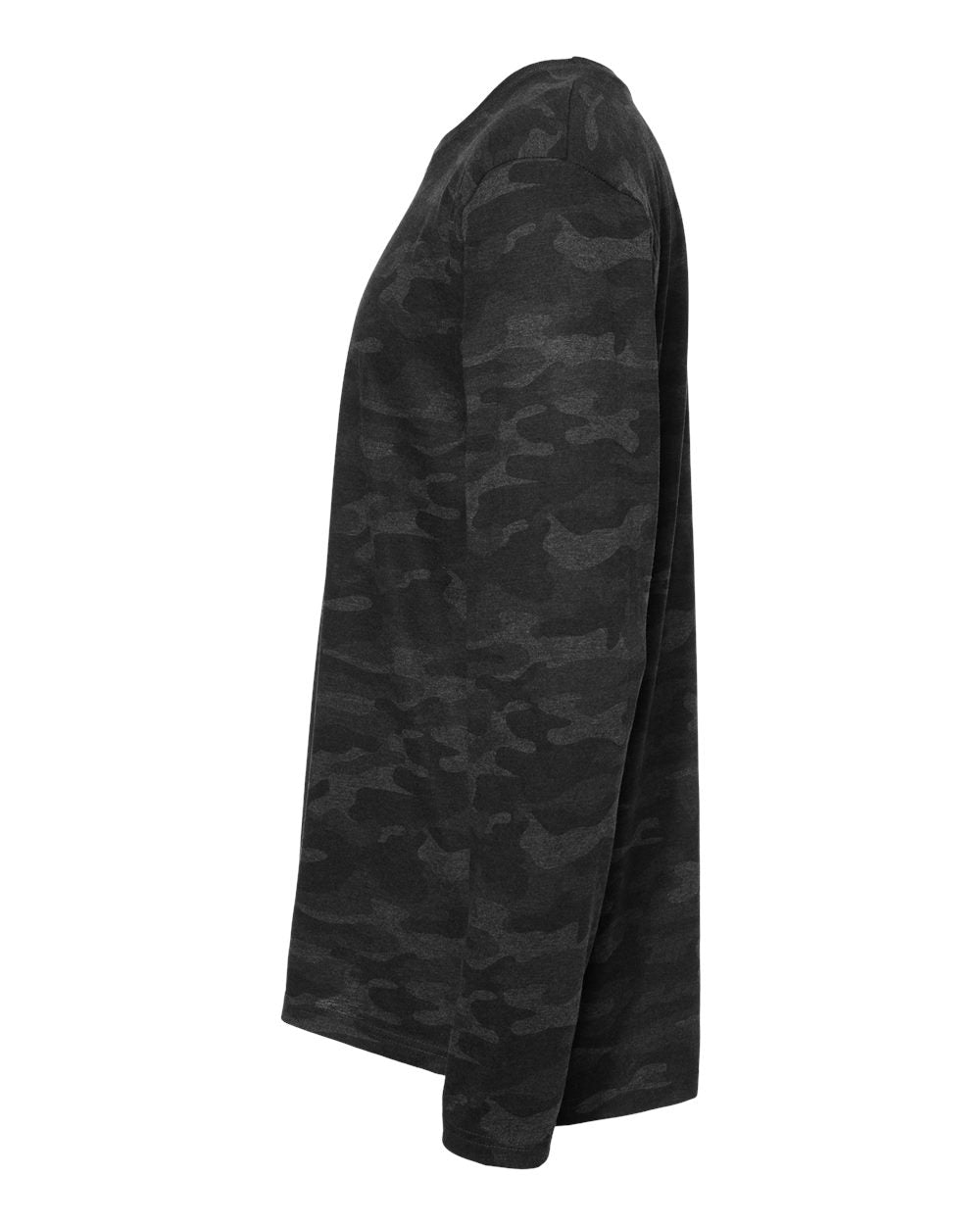 Men's Fine Jersey Long Sleeve Tee - DirectSide - B96338513 - Storm Camo