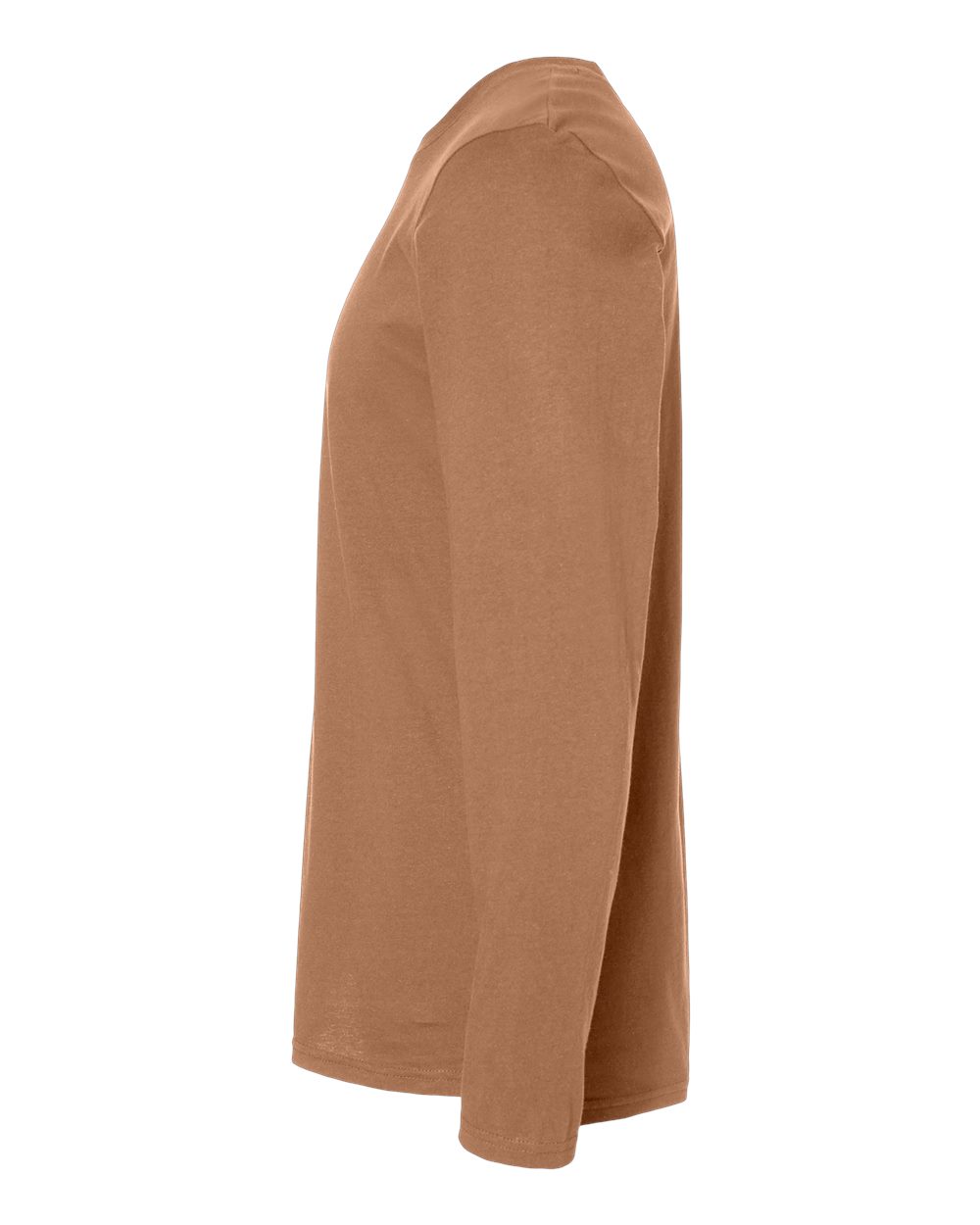 Men's Fine Jersey Long Sleeve Tee - DirectSide - B96338553 - Coyote Brown