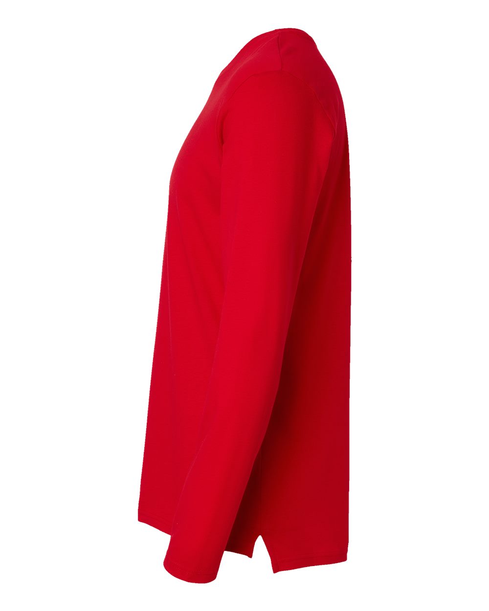 Men's Fine Jersey Long Sleeve Tee - DirectSide - B96338753 - Red