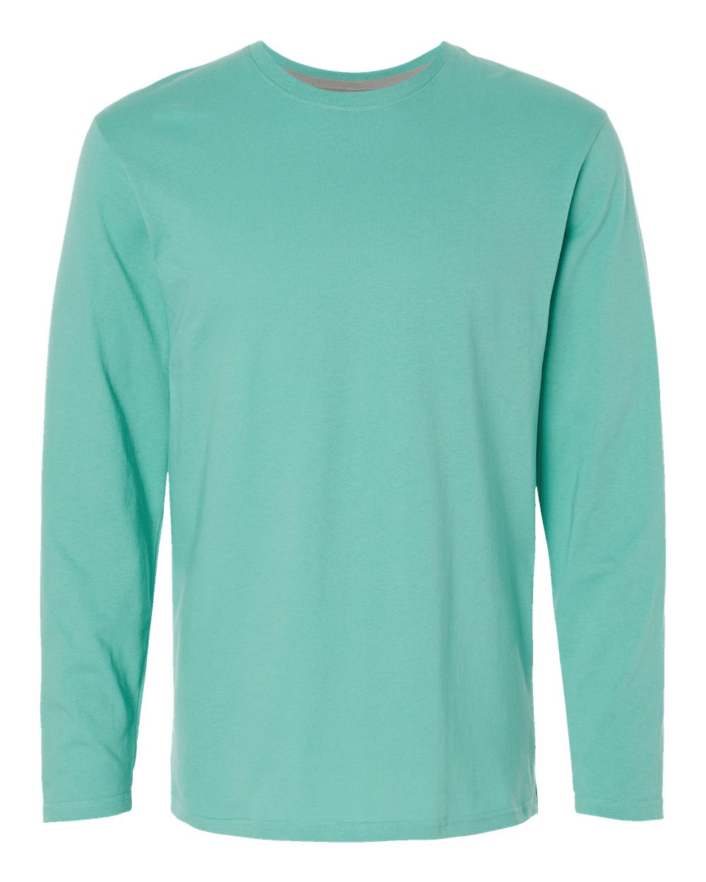 Men's Fine Jersey Long Sleeve Tee - Front - B96338173 - Saltwater