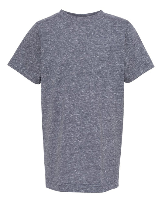 Youth Harborside Mélange Tee - Front - B01738752 - Navy Melange