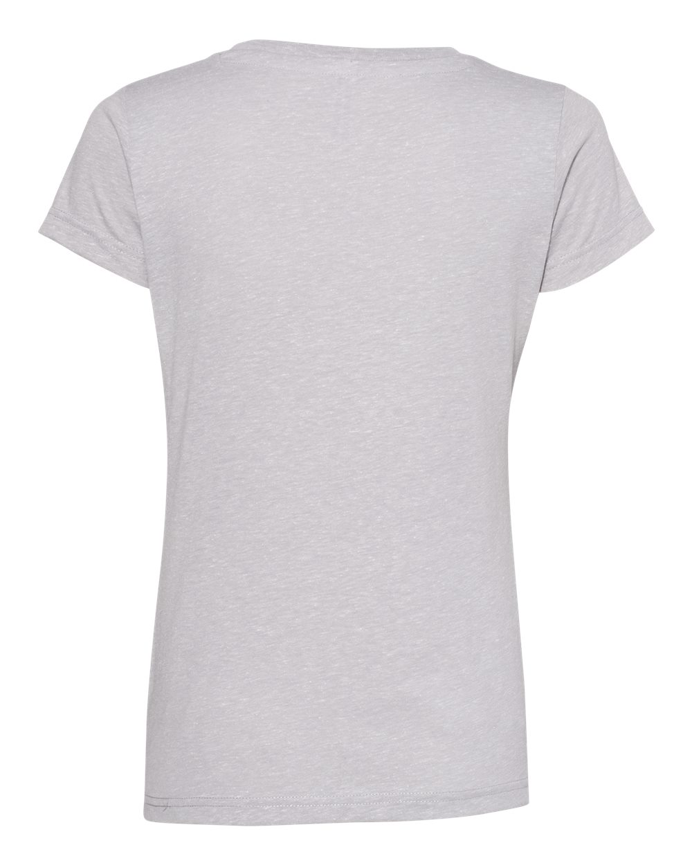 Women's Harborside Mélange V-Neck Tee - Back - B01838093 - Grey Melange