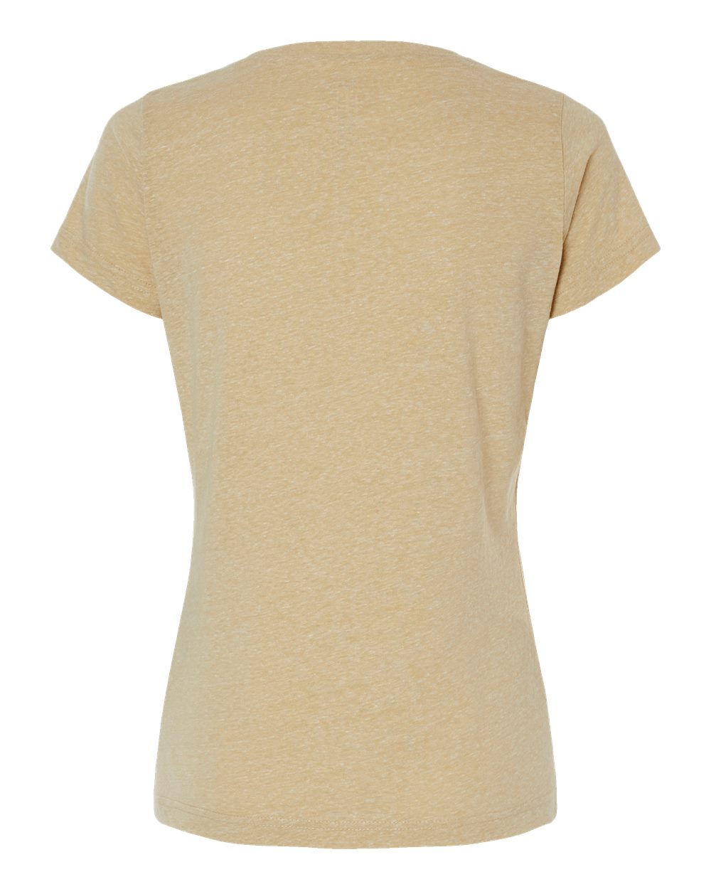 Women's Harborside Mélange V-Neck Tee - Back - B01838243 - Stone Melange