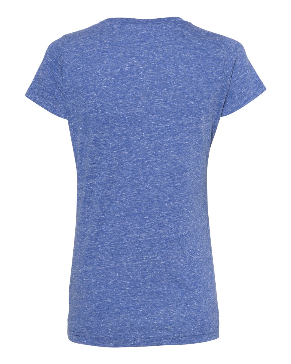 Women's Harborside Mélange V-Neck Tee - Back - B01838653 - Royal Melange