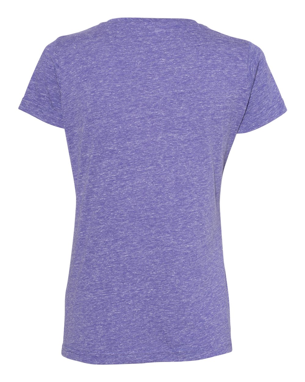 Women's Harborside Mélange V-Neck Tee - Back - B01838673 - Purple Melange