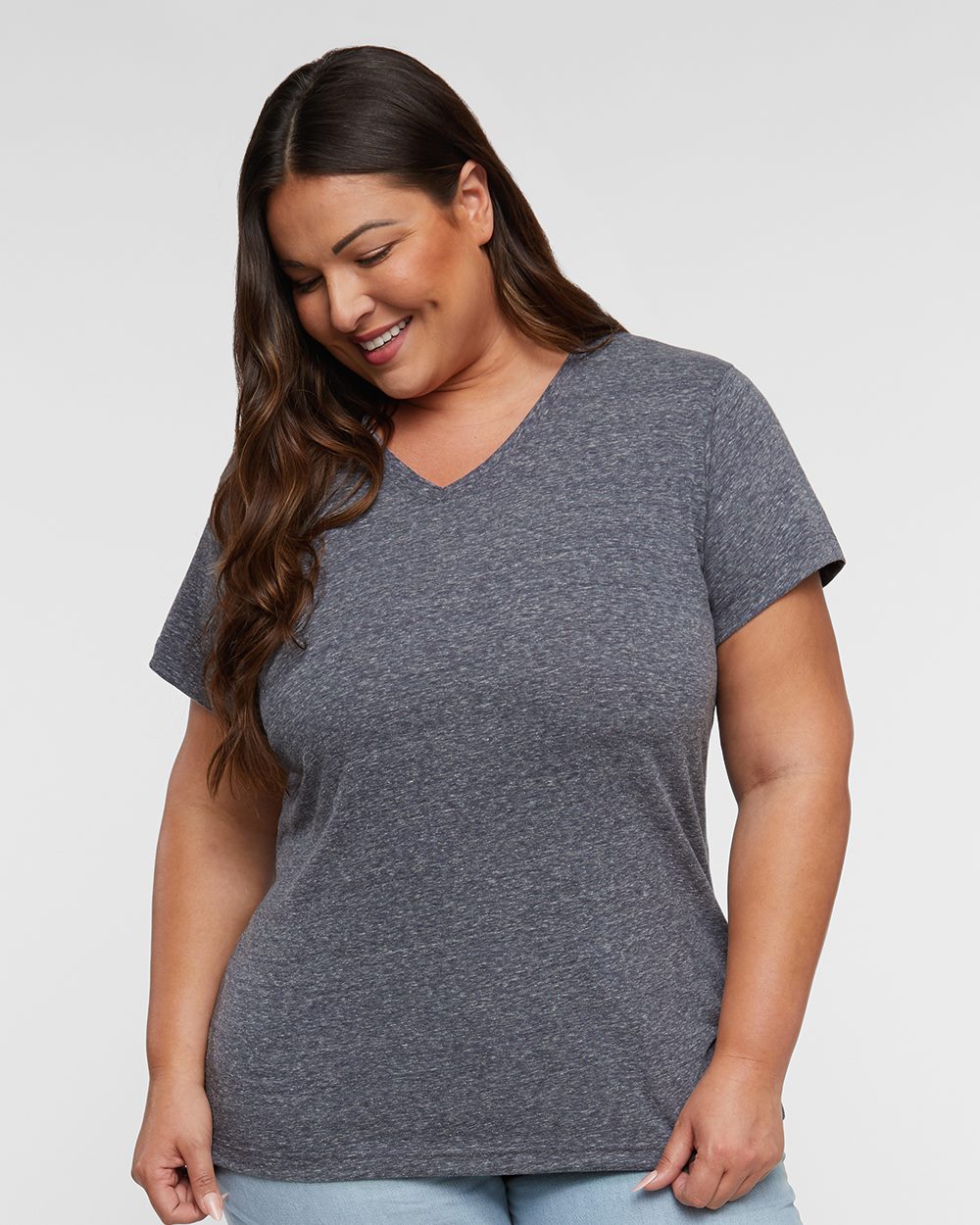 Women's Harborside Mélange V-Neck Tee - styleImage