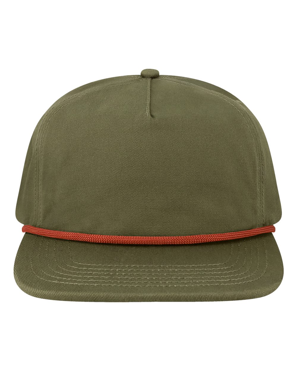 Unstructured with Rope Cap - Front - B36795540 - Olive Green