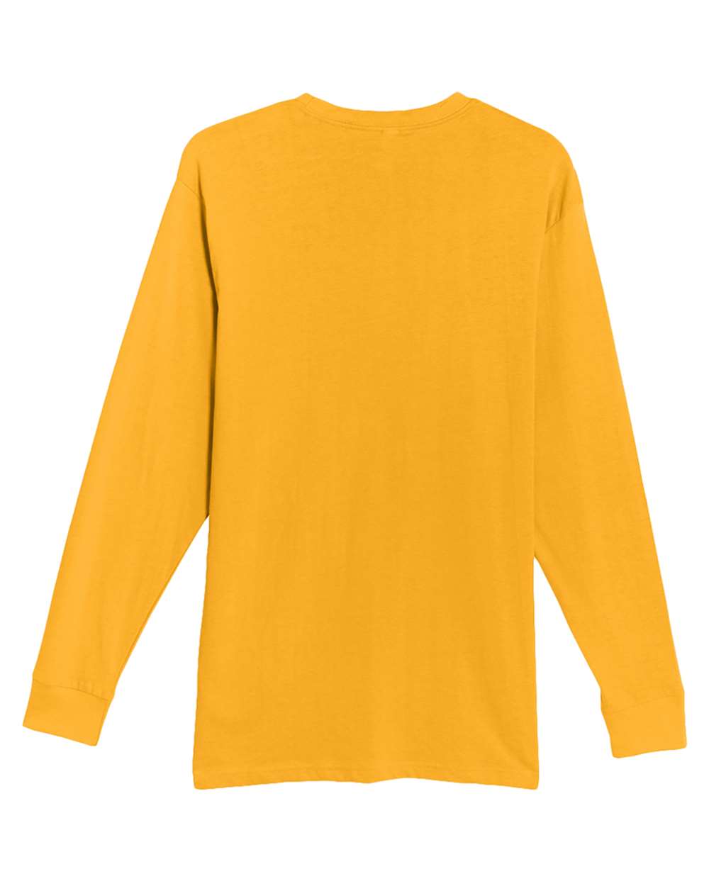 Heavyweight Long Sleeve T-Shirt - Back - B493C9122 - Mustard