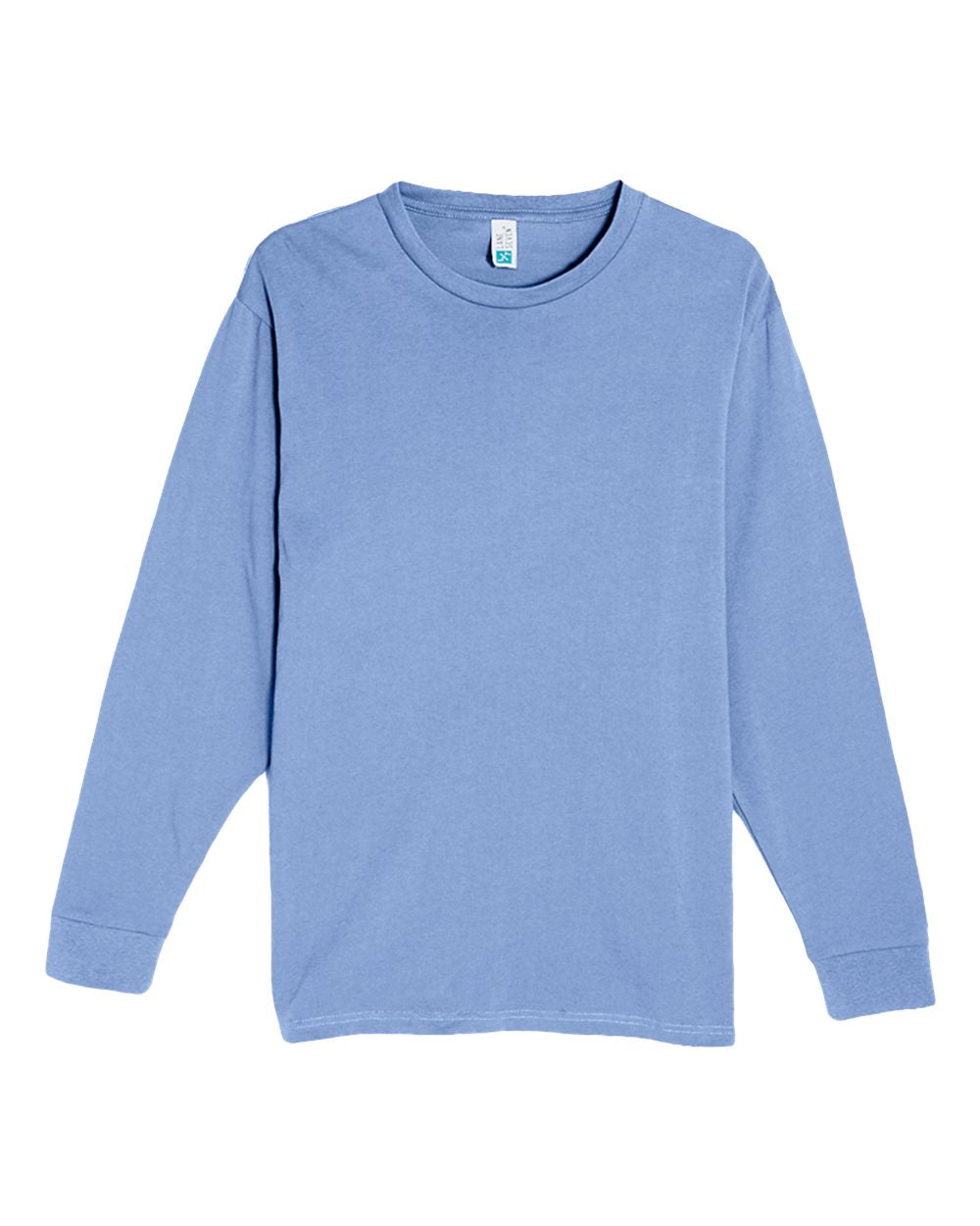 Heavyweight Long Sleeve T-Shirt - Front - B493C9252 - Colony Blue
