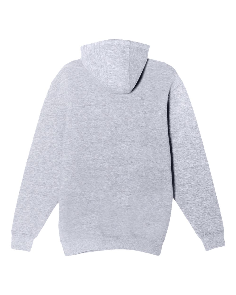 Unisex Heavyweight Pullover Hooded Sweatshirt - Back - B500C9092 - Heather Grey