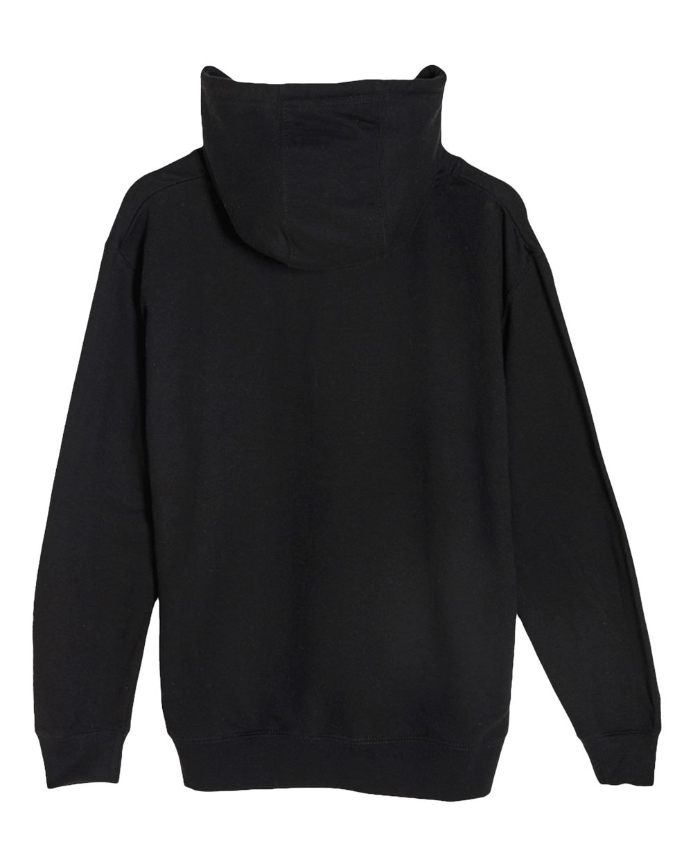 Unisex Heavyweight Pullover Hooded Sweatshirt - Back - B500C9502 - Black