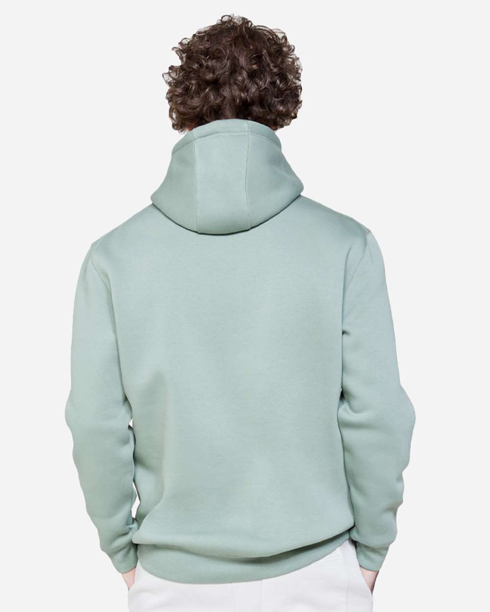 Unisex Heavyweight Pullover Hooded Sweatshirt - OnModelBack - B500C9542 - Sage
