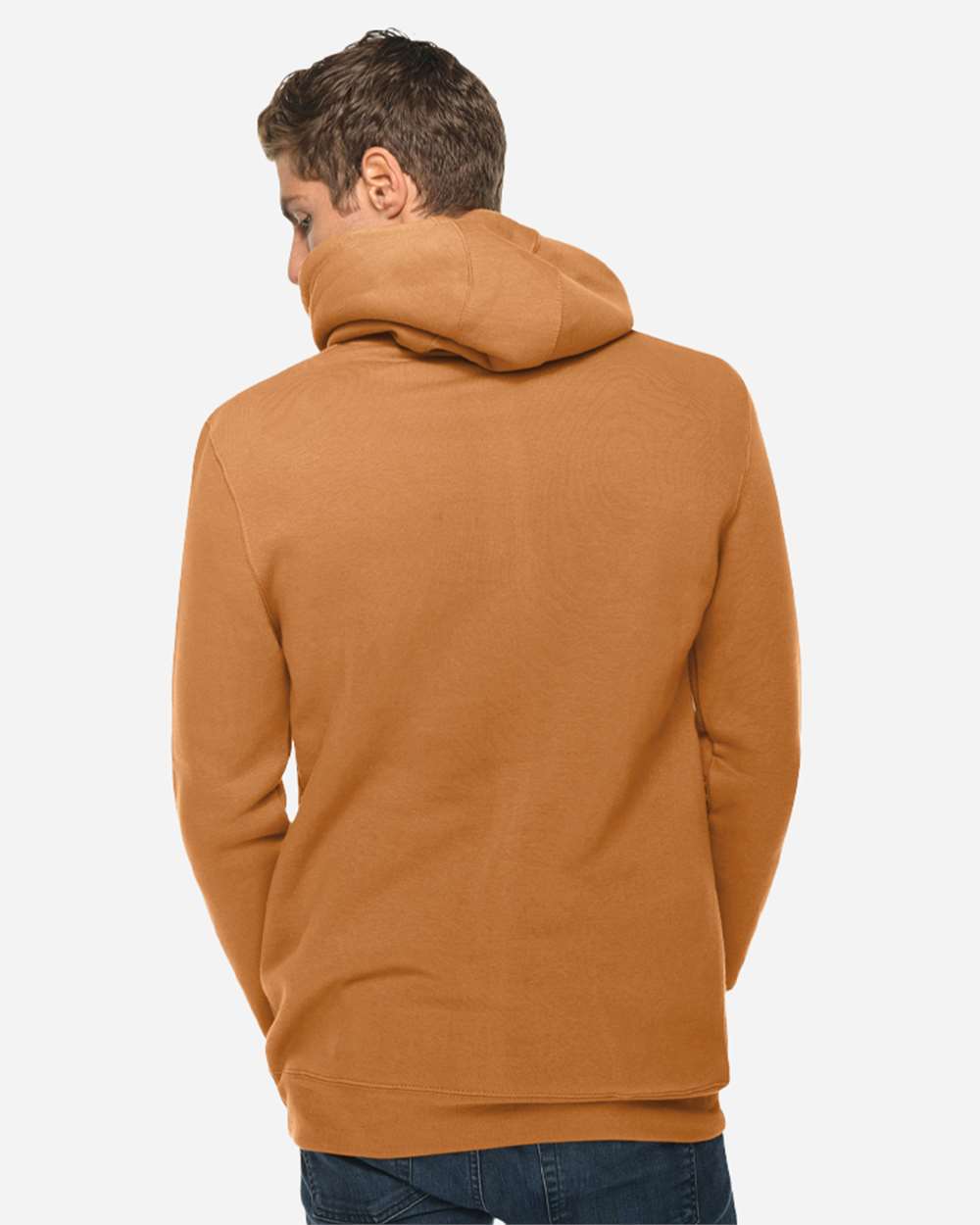 Unisex Heavyweight Pullover Hooded Sweatshirt - OnModelBack - B500C9602 - Meerkat