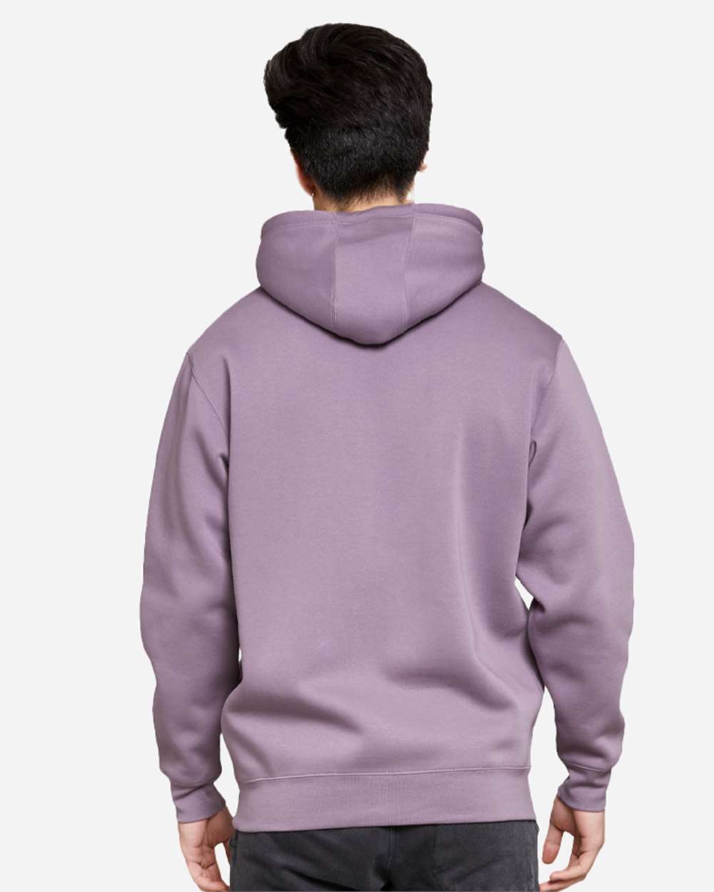 Unisex Heavyweight Pullover Hooded Sweatshirt - OnModelBack - B500C9672 - Lavender