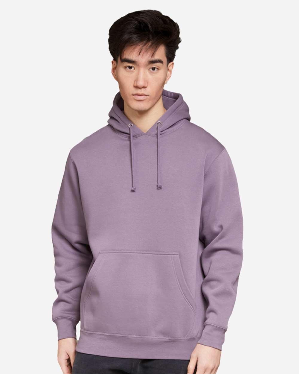 Unisex Heavyweight Pullover Hooded Sweatshirt - OnModelFront - B500C9672 - Lavender