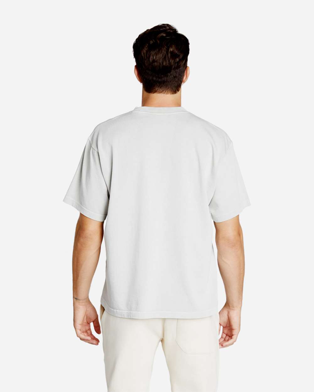 Urban Heavyweight T-Shirt - OnModelBack - B497C9102 - Lunar Rock