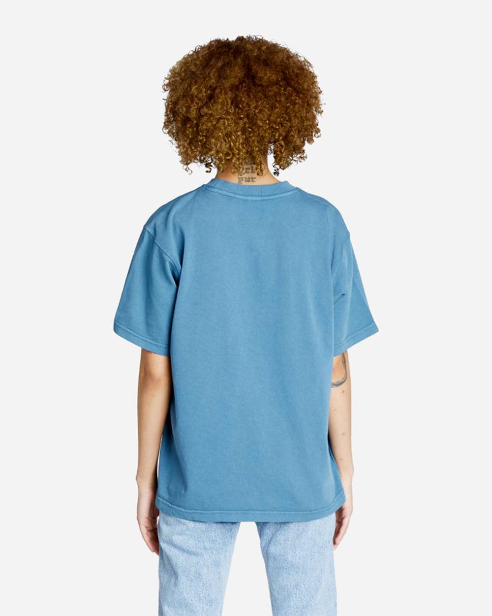 Urban Heavyweight T-Shirt - OnModelBack - B497C9252 - Pebble Blue