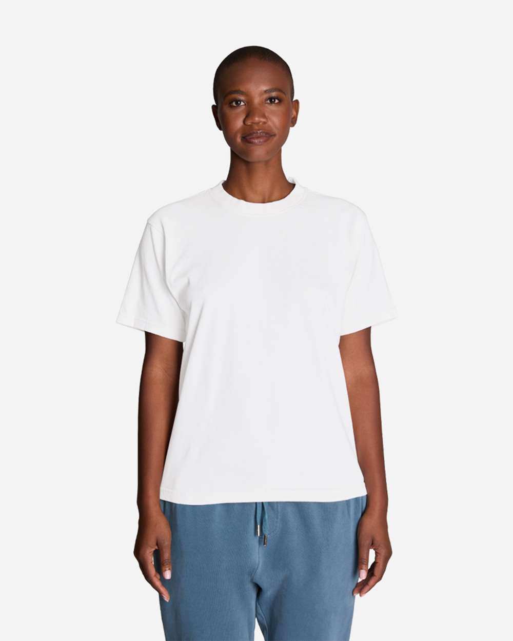 Urban Heavyweight T-Shirt - OnModelFront - B497C9002 - White