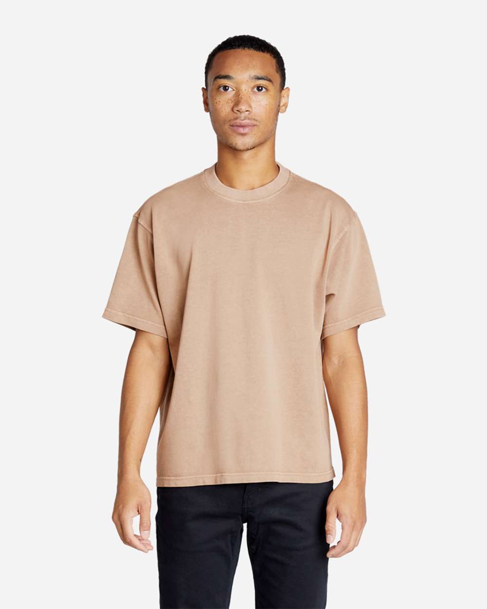 Urban Heavyweight T-Shirt - OnModelFront - B497C9602 - Burro