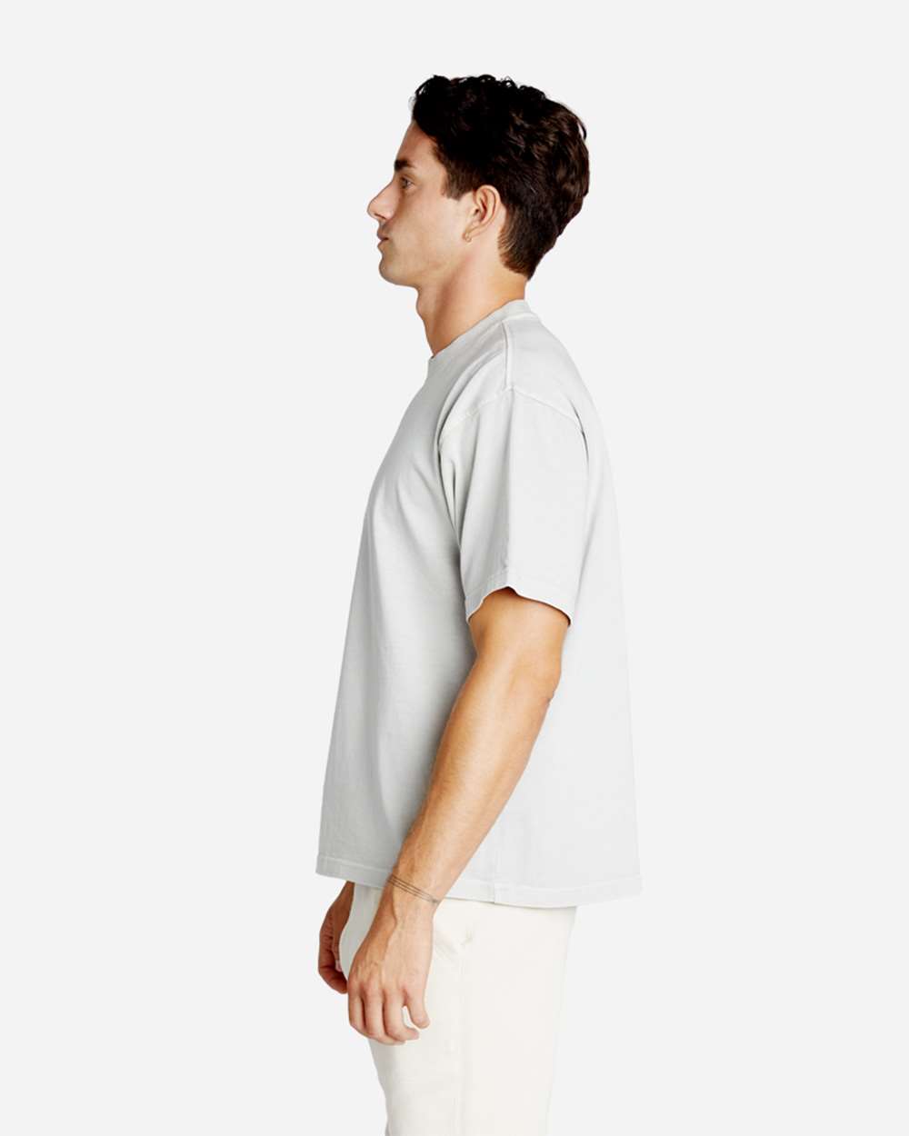 Urban Heavyweight T-Shirt - OnModelSide - B497C9102 - Lunar Rock