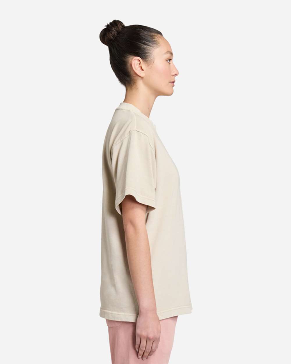 Urban Heavyweight T-Shirt - OnModelSide - B497C9332 - French Oak