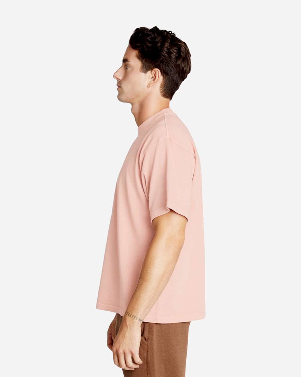 Urban Heavyweight T-Shirt - OnModelSide - B497C9362 - Salmon