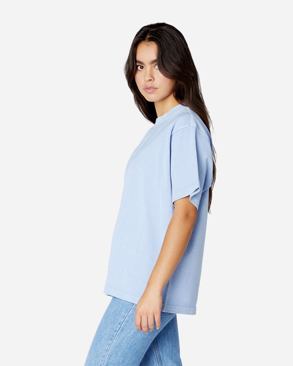 Urban Heavyweight T-Shirt - OnModelSide - B497C9672 - Grape Ice