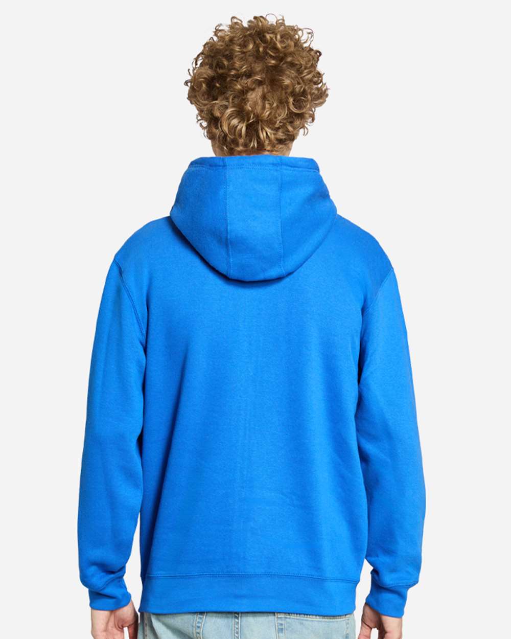 Unisex Premium Full-Zip Hooded Sweatshirt - OnModelBack - B488C9752 - Royal