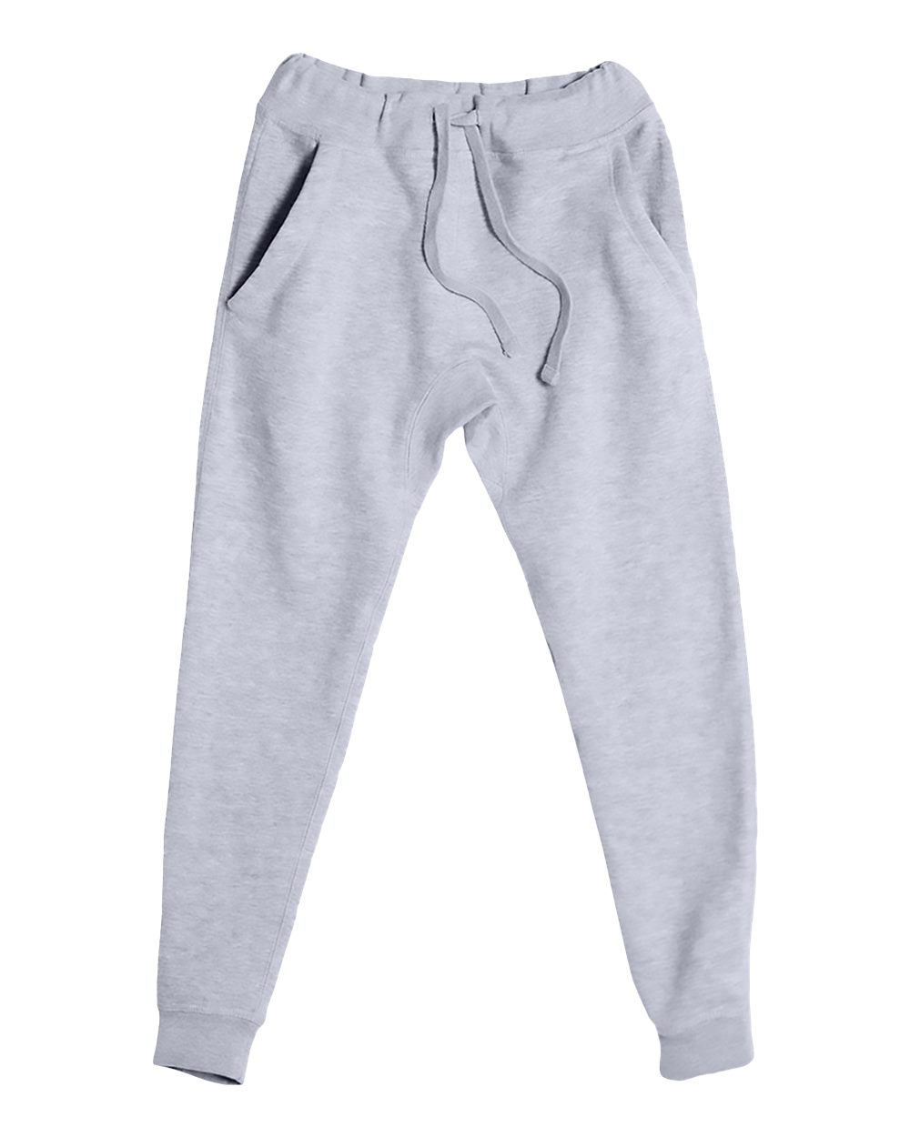 Unisex Premium Jogger Pants - Front - B503C9092 - Heather Grey