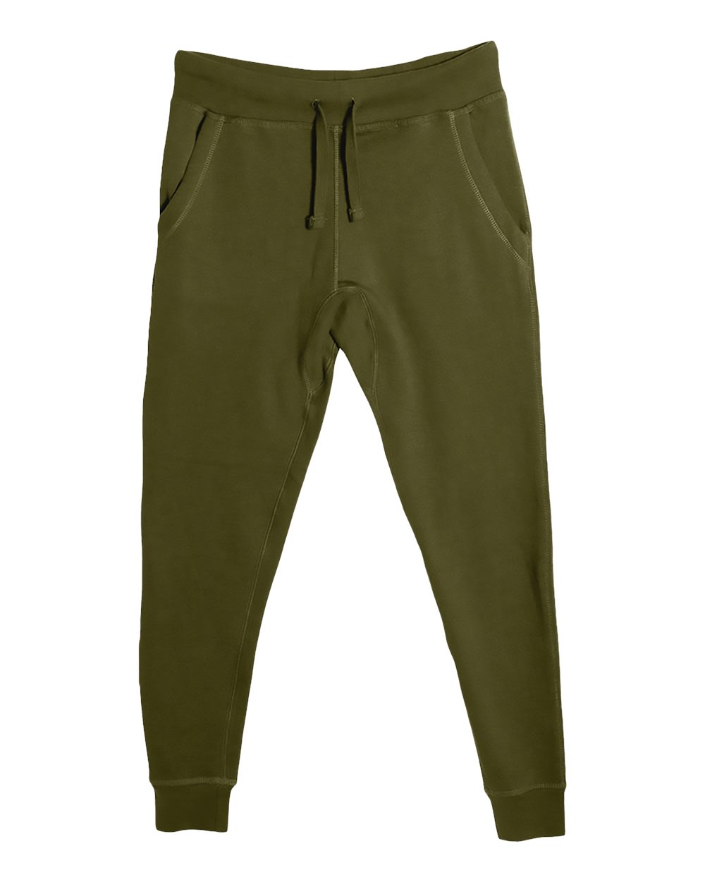 Unisex Premium Jogger Pants - Front - B503C9543 - Army Green
