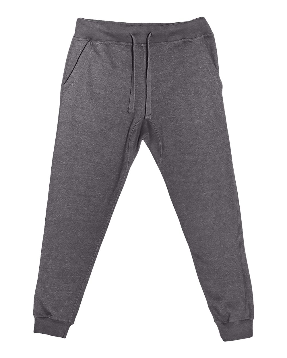 Unisex Premium Jogger Pants - Front - B503C9592 - Charcoal Heather