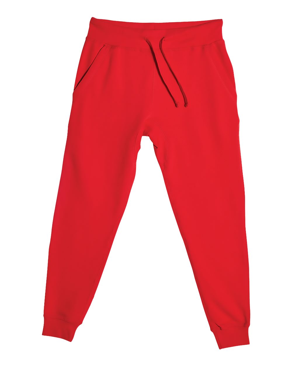 Unisex Premium Jogger Pants - Front - B503C9702 - Red