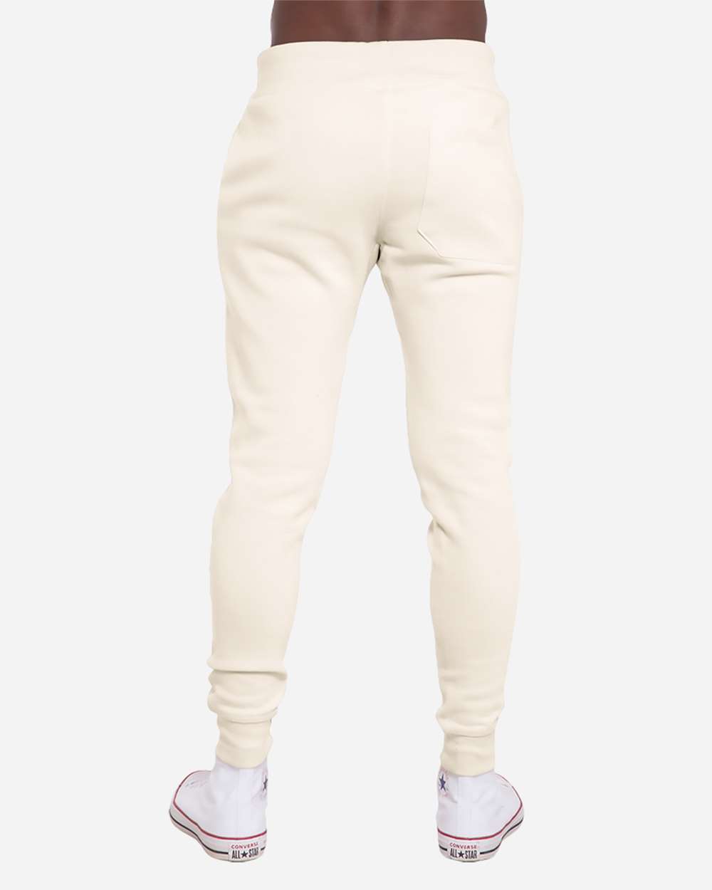 Unisex Premium Jogger Pants - OnModelBack - B503C9243 - Sand