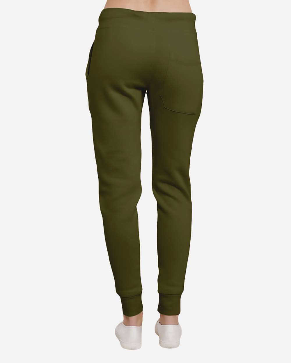 Unisex Premium Jogger Pants - OnModelBack - B503C9543 - Army Green