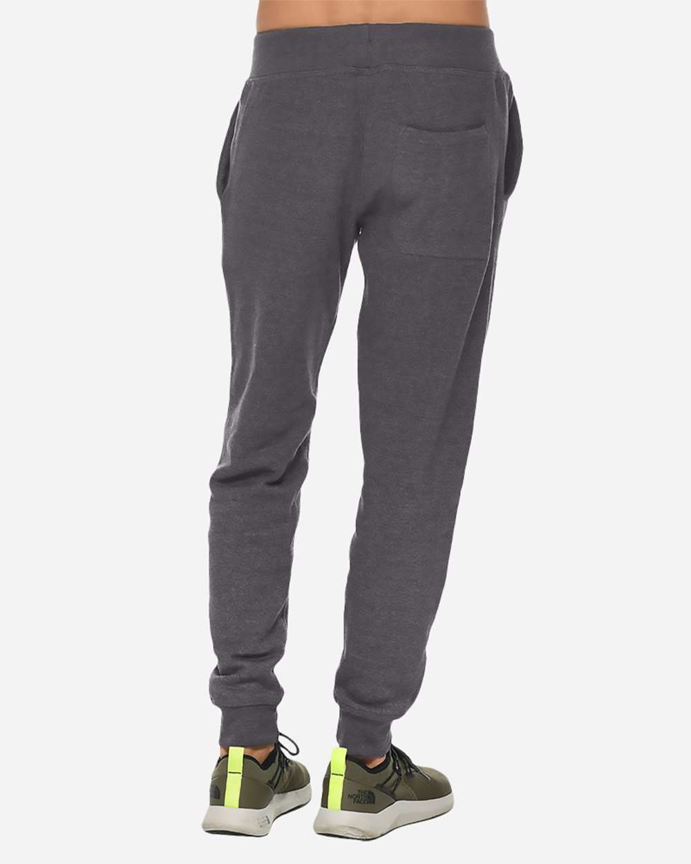 Unisex Premium Jogger Pants - OnModelBack - B503C9592 - Charcoal Heather