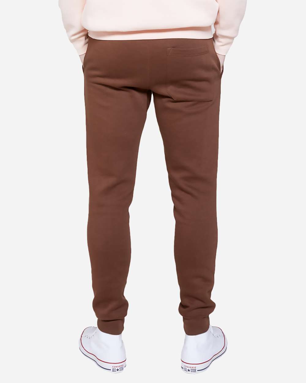 Unisex Premium Jogger Pants - OnModelBack - B503C9602 - Chestnut