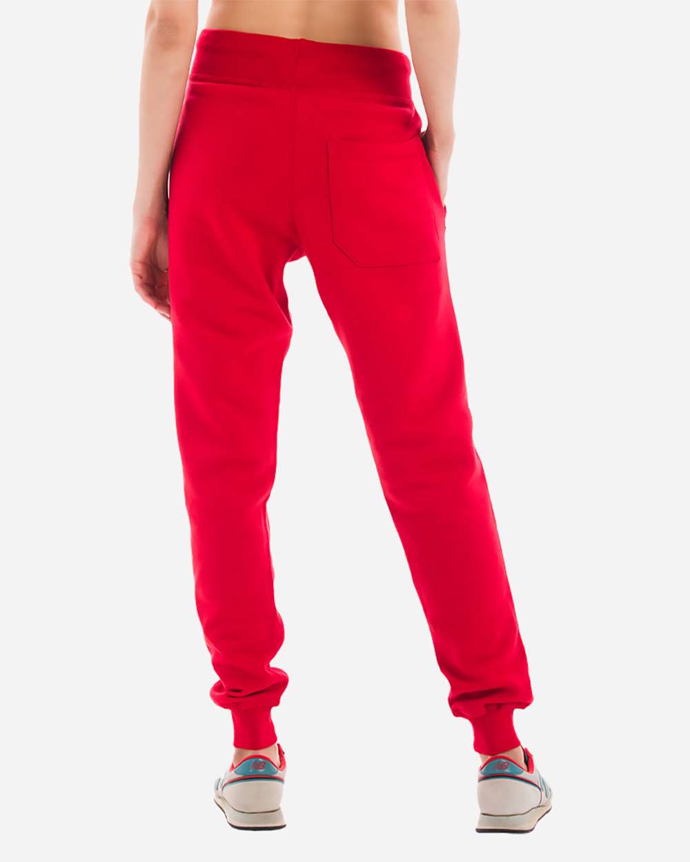 Unisex Premium Jogger Pants - OnModelBack - B503C9702 - Red