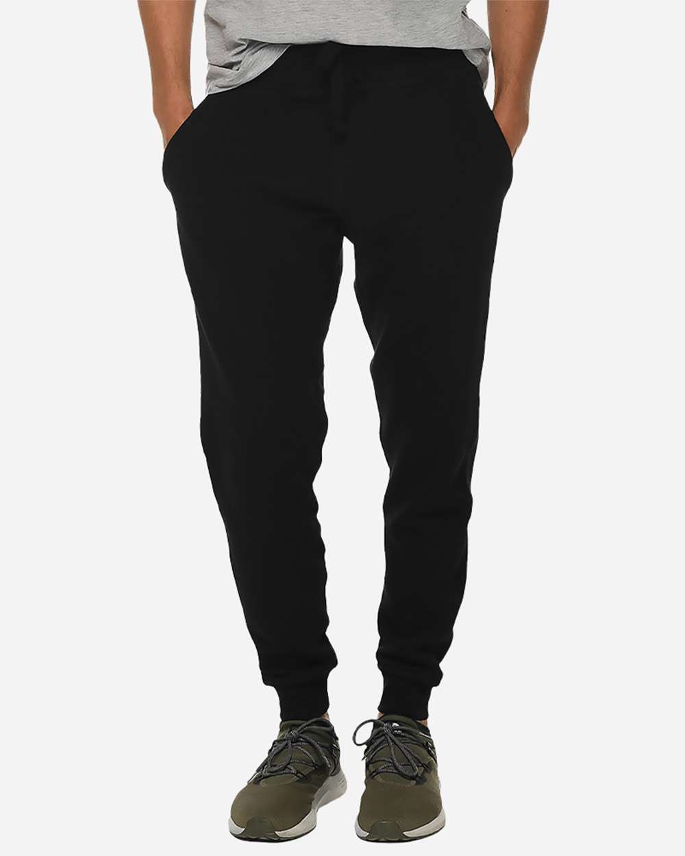 Unisex Premium Jogger Pants - OnModelFront - B503C9502 - Black
